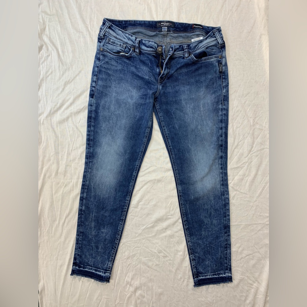 Silver Jeans Co. Aiko Mid-Ankle Skinny Jeans